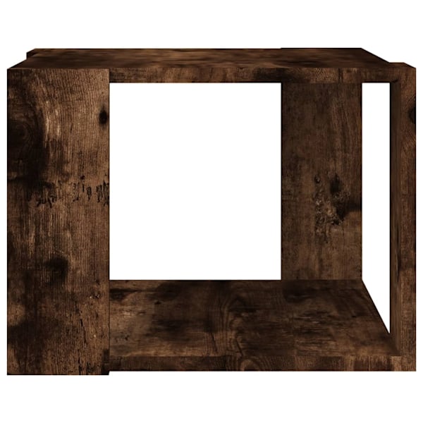 vidaXL Soffbord rökfärgad ek 40x40x30 cm konstruerat trä Brun