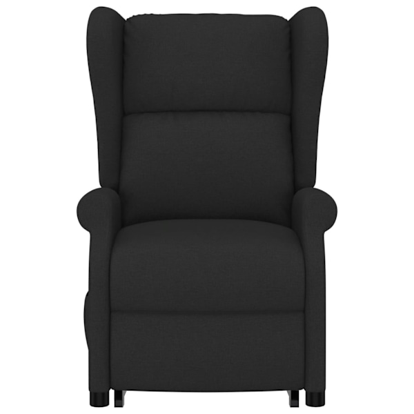 vidaXL massagefåtölj med uppresningshjälp svart tyg Svart