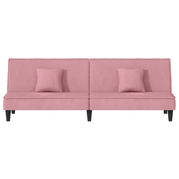 vidaXL Bäddsoffa rosa sammet Rosa