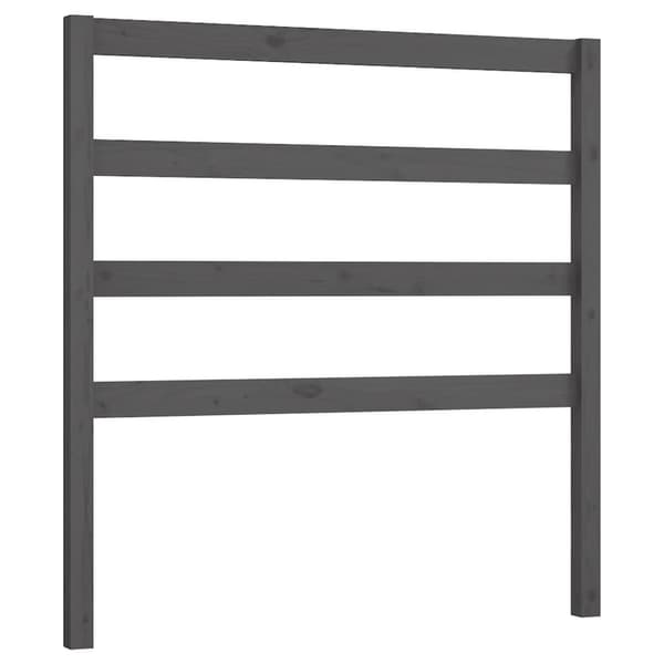 vidaXL Utdragbar dagbädd grå 2x(90x190) cm massiv furu Grå
