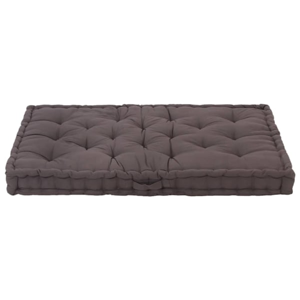 vidaXL Dyna till pallsoffa bomull 120x80x10 cm antracit Antracit