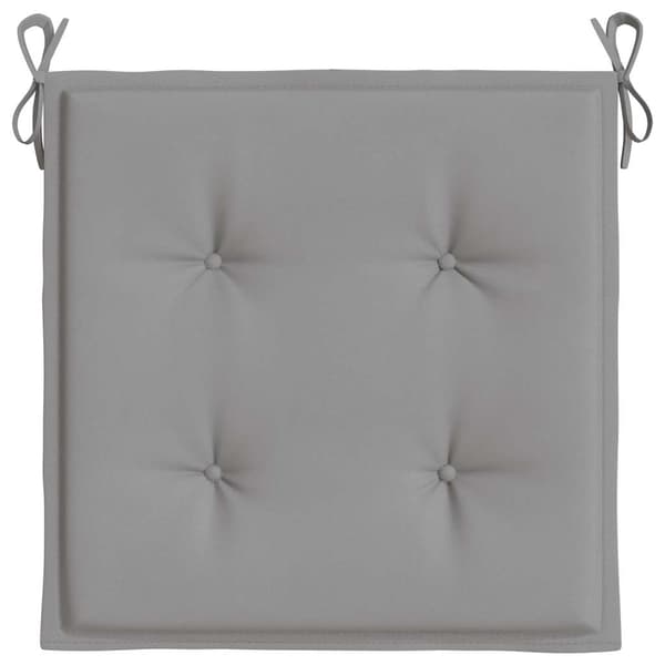 vidaXL Stolsdynor 4 st grå 40x40x3 cm oxfordtyg grå