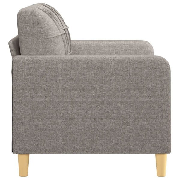 vidaXL 2-sitssoffa taupe 120 cm tyg Taupe
