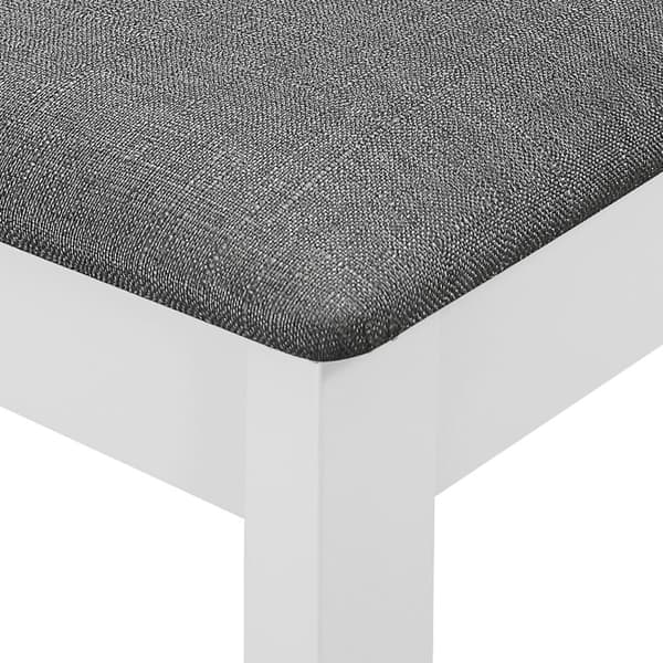 vidaXL Matgrupp 5 delar MDF vit Vit