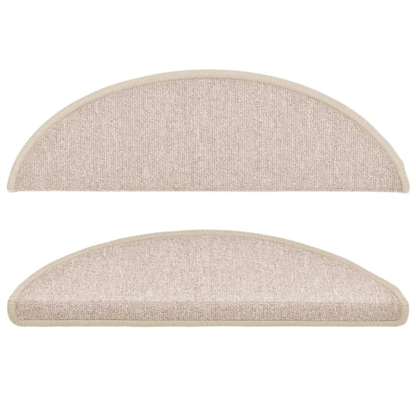 vidaXL Trappstegsmattor 15 st taupe 56x17x3 cm Taupe