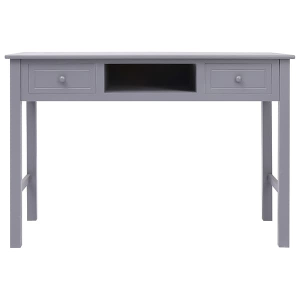 vidaXL Skrivbord grå 110x45x76 cm trä grå