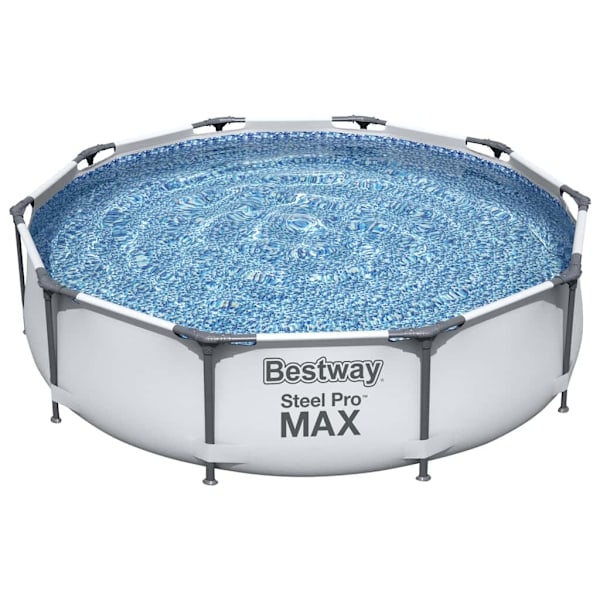 Bestway Pool med stålram Steel Pro MAX med tillbehör 305x76 cm Grå