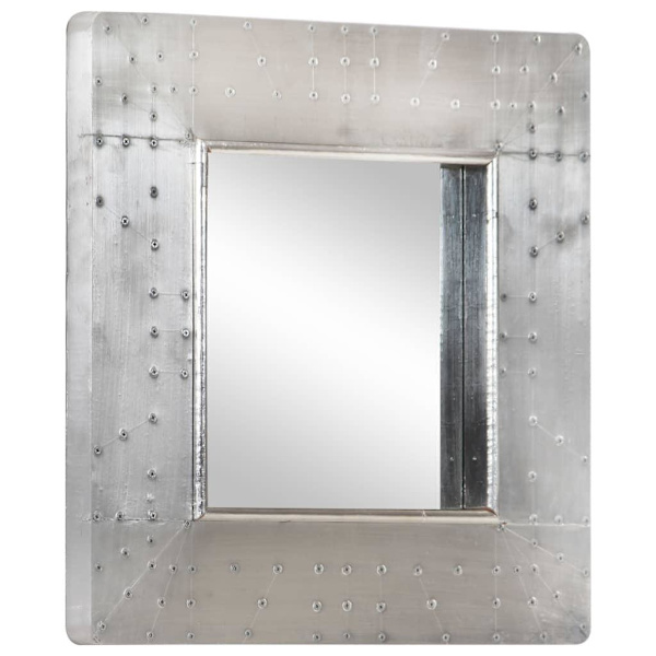 vidaXL Spegel 50x50 cm metall Silver