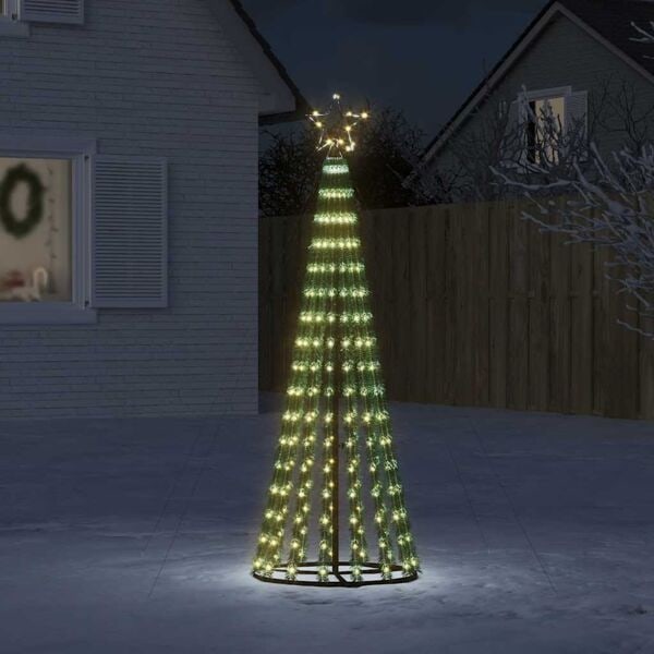 vidaXL Julgranskon 275 LEDs varmvit 180 cm Warm white