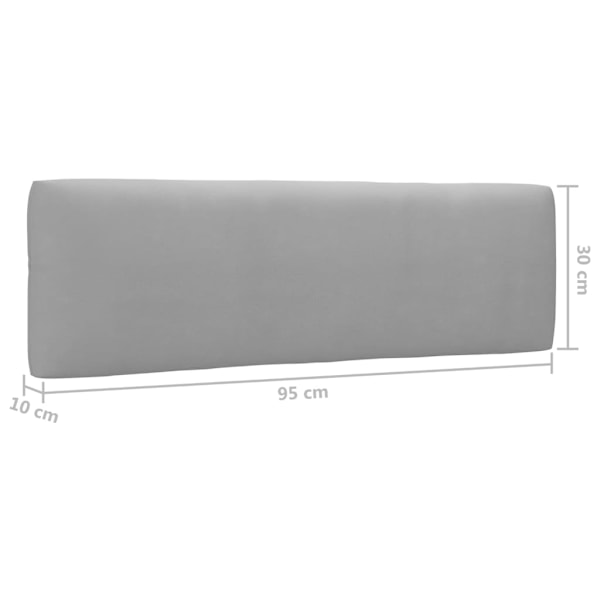 vidaXL Pallsoffa 2-sits med dynor vit impregnerad furu Vit