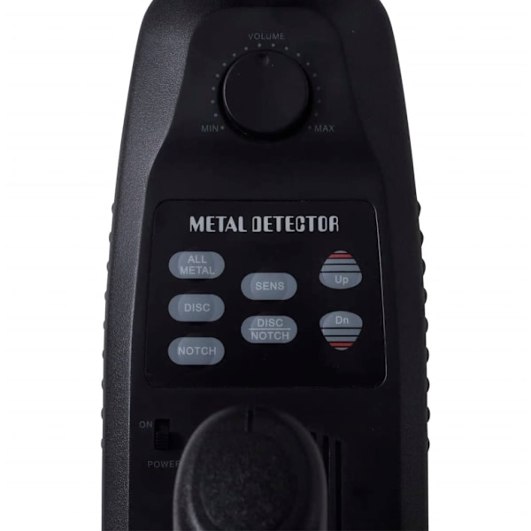 vidaXL Metalldetektor med LCD-skärm 20 cm sökspole sökdjup 300