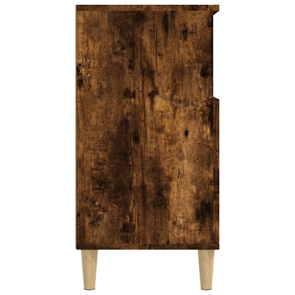 vidaXL Byrå rökfärgad ek 60x35x70 cm konstruerat trä Brun