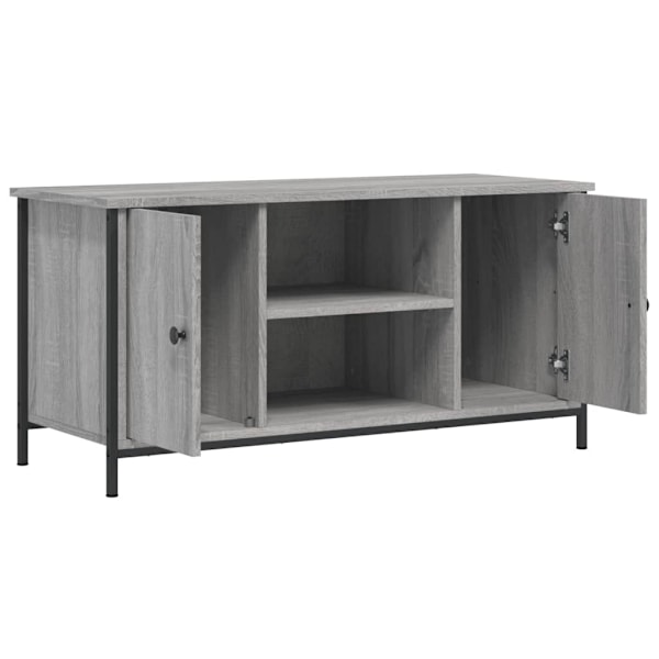 vidaXL Tv-bänk grå sonoma 100x40x50 cm konstruerat trä Grå
