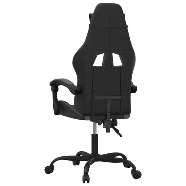 vidaXL Gamingstol svart och grå konstläder Grå