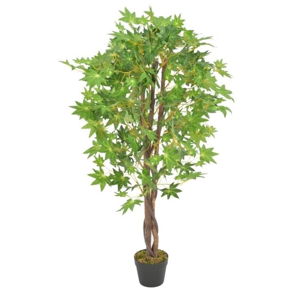 vidaXL Konstväxt Lönnträd med kruka 120 cm grön Grön