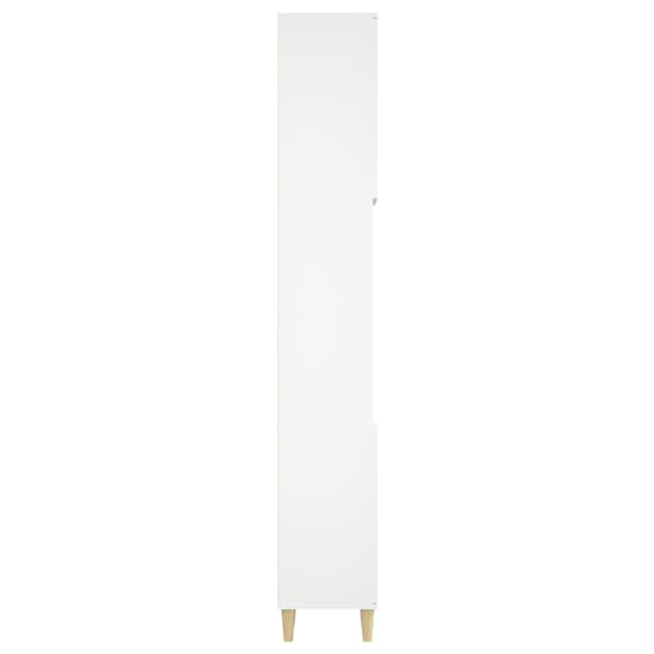 vidaXL Badrumsskåp vit 30x30x190 cm konstruerat trä Vit