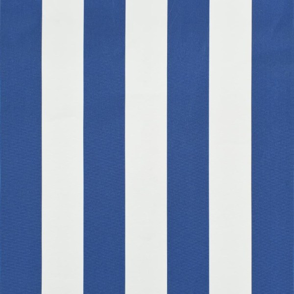 vidaXL Markis 350x120 cm blå och vit Blå
