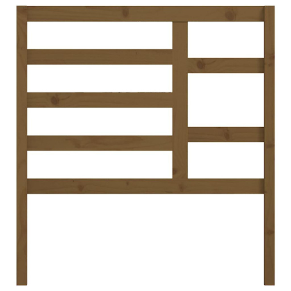 vidaXL Sänggavel honungsbrun 81x4x104 cm massiv furu Brun