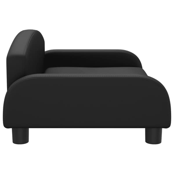 vidaXL Barnsoffa svart 70x45x30 cm konstläder art