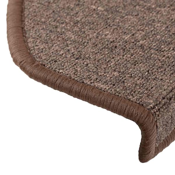 vidaXL Trappstegsmattor 10 st 65x28 cm kaffebrun Brun