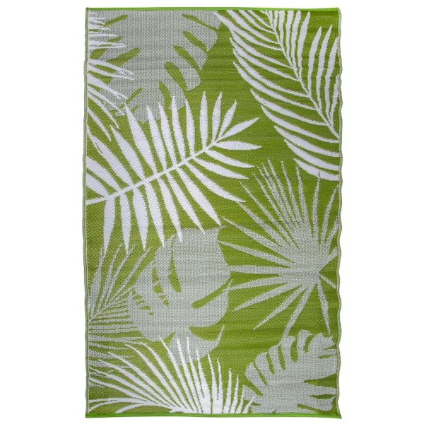 Esschert Design Utomhusmatta 241x152 cm djungelblad OC22 Grön
