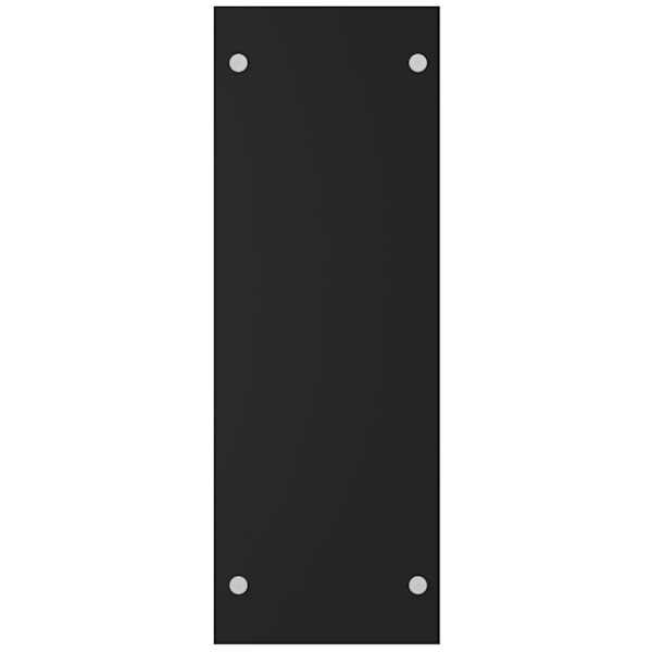 vidaXL Vedställ svart 40x35x100 cm härdat glas Svart