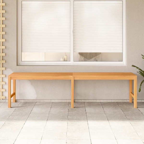 vidaXL Trädgårdsbänk 180 cm massiv teak Brun