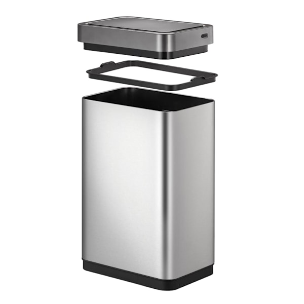 EKO Soptunna Mirage X med sensor 80 L matt silver Silver