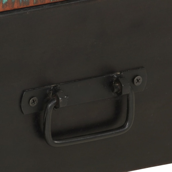 vidaXL TV-bänk massivt återvunnet trä 120x30x40 cm multifärg