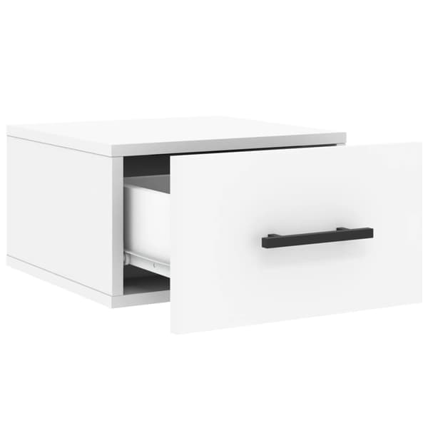 vidaXL Väggmonterat sängbord vit 35x35x20 cm Vit