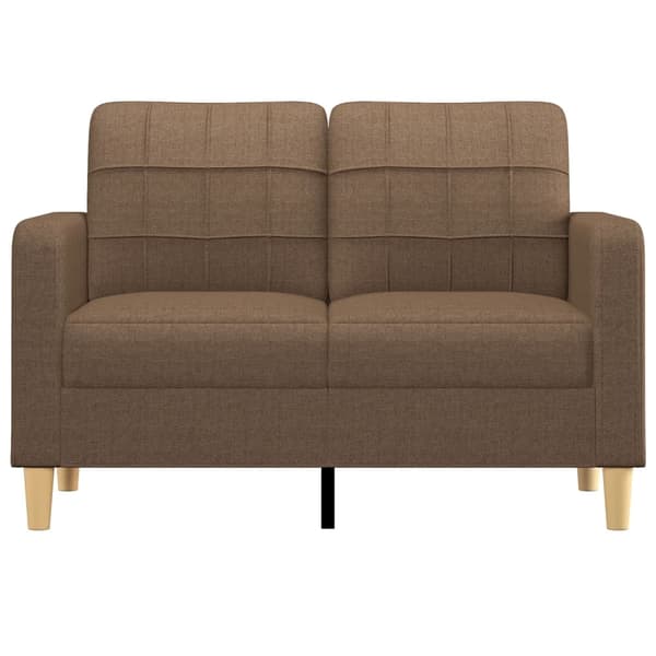vidaXL 2-sitssoffa brun 120 cm tyg Brun