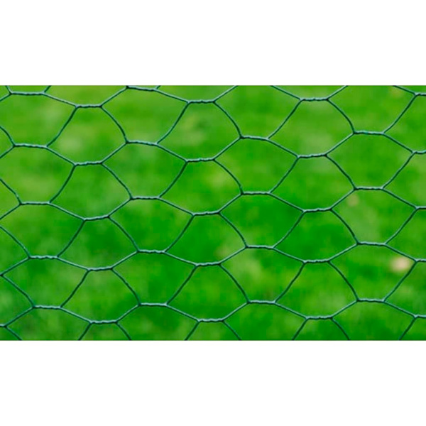 vidaXL Stängselnät Hexagonal 50 cm x 25 m, 1 mm Grön