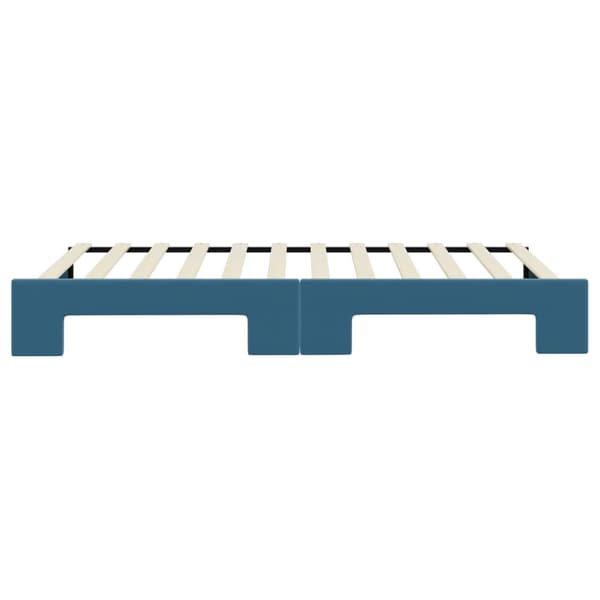 vidaXL Dagbädd utdragbar blå 100x200 cm sammet Blå