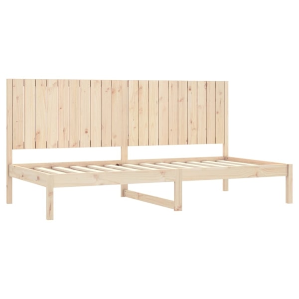 vidaXL Dagbädd 90x200 cm massiv furu Brun
