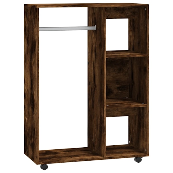 vidaXL Garderob rökfärgad ek 80x40x110 cm konstruerat trä Brun