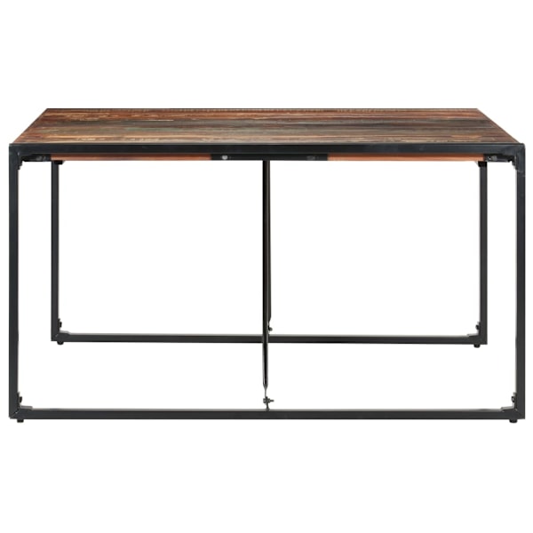 vidaXL Matbord 140x140x75 cm massivt återvunnet trä multifärg