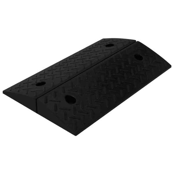 vidaXL Trottoarramper 2 st 50x17,5x5 cm gummi