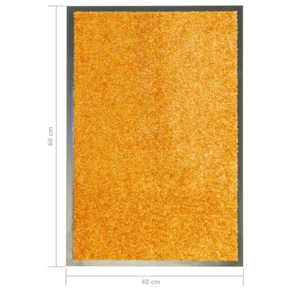 vidaXL Dörrmatta tvättbar orange 40x60 cm Orange