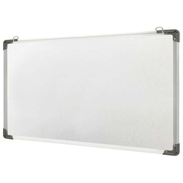 vidaXL Magnetisk whiteboard vit 110x60 cm stål Vit