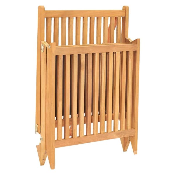 vidaXL Solsäng massiv teak Brun