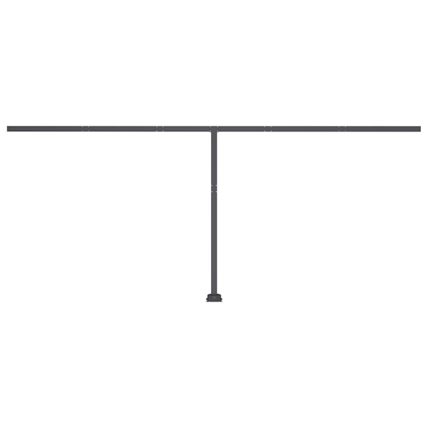 vidaXL Fristående markis automatisk 500x350 cm blå/vit Blå