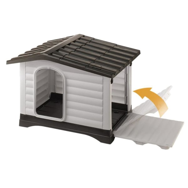 Ferplast Hundkoja Villa 90 grå 88x72x65 cm 87255099 grå