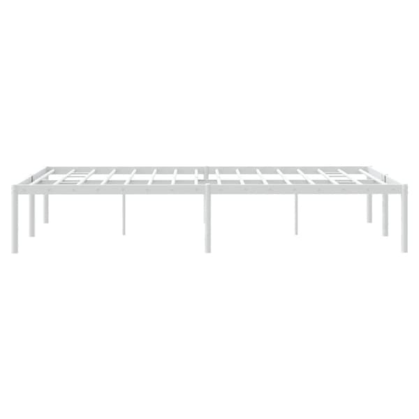 vidaXL Sängram metall vit 120x200 cm Vit