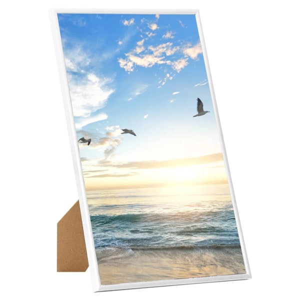 vidaXL Fotoramar 3 st för bord vit 10x15 cm MDF Vit
