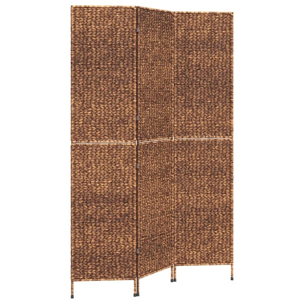 vidaXL Rumsavdelare 3 paneler brun 122x180 cm vattenhyacint Brun