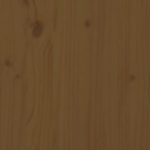 vidaXL Sängram honungsbrun massiv furu 100x200 cm enkelsäng Brun