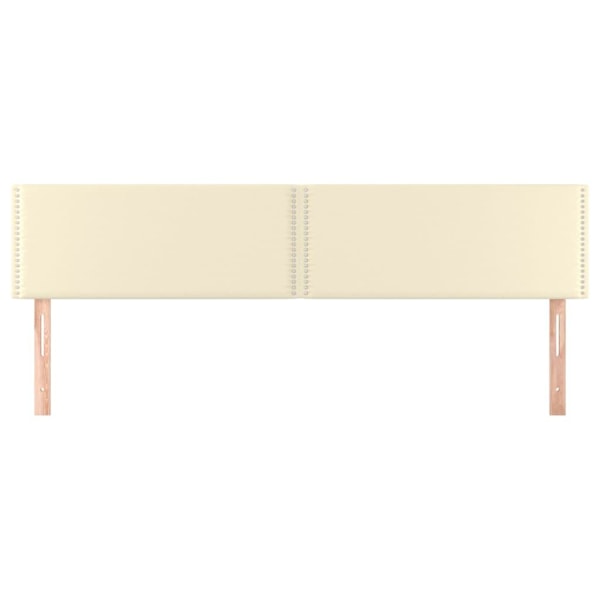 vidaXL Huvudgavlar 2 st gräddvit 90x5x78/88 cm konstläder Kräm