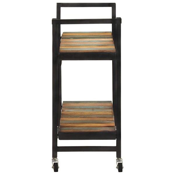 vidaXL Köksvagn 87x36x81 cm massivt återvunnet trä Brun