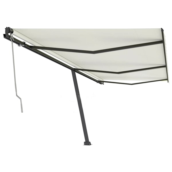vidaXL Fristående markis automatisk 600x350 cm gräddvit Creme