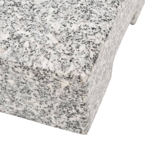 vidaXL Parasollfot granit rektangulär 25 kg grå